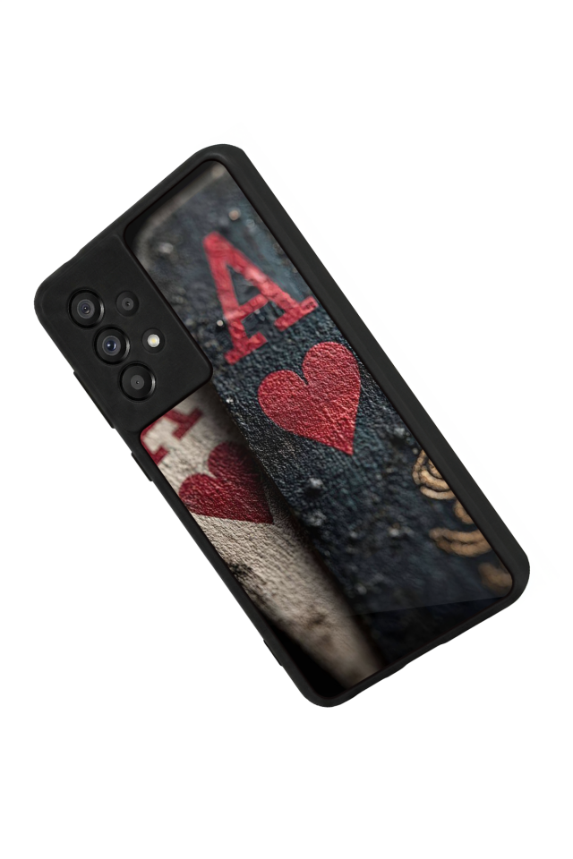 Samsung Galaxy A73 Uyumlu Kart Tasarımlı Glossy Premium Kılıf
