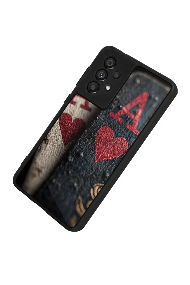 Samsung Galaxy A73 Uyumlu Kart Tasarımlı Glossy Premium Kılıf