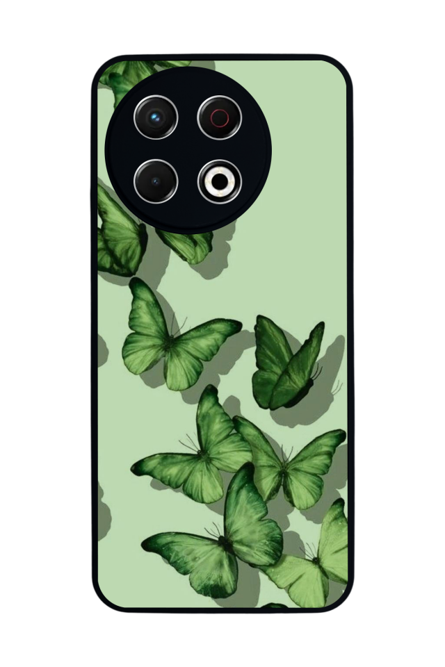 Tecno Spark 30 Pro Uyumlu Kelebek Tasarımlı Glossy Premium Kılıf