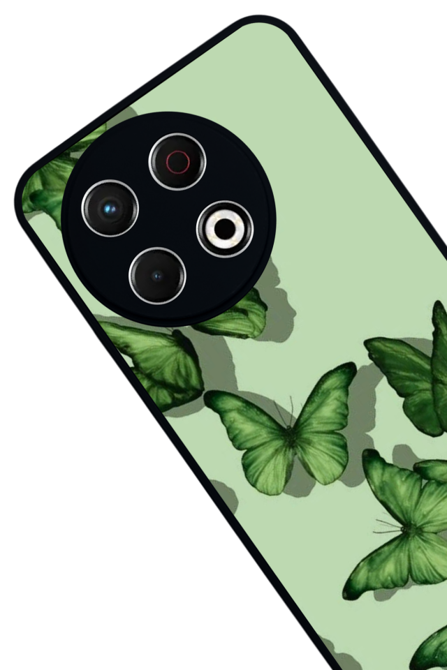 Tecno Spark 30 Pro Uyumlu Kelebek Tasarımlı Glossy Premium Kılıf