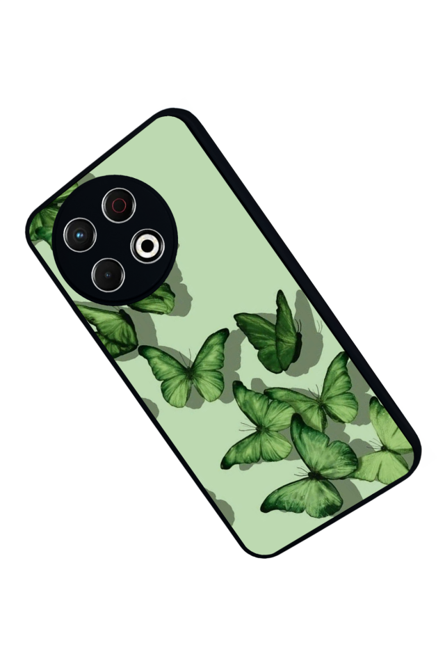 Tecno Spark 30 Pro Uyumlu Kelebek Tasarımlı Glossy Premium Kılıf