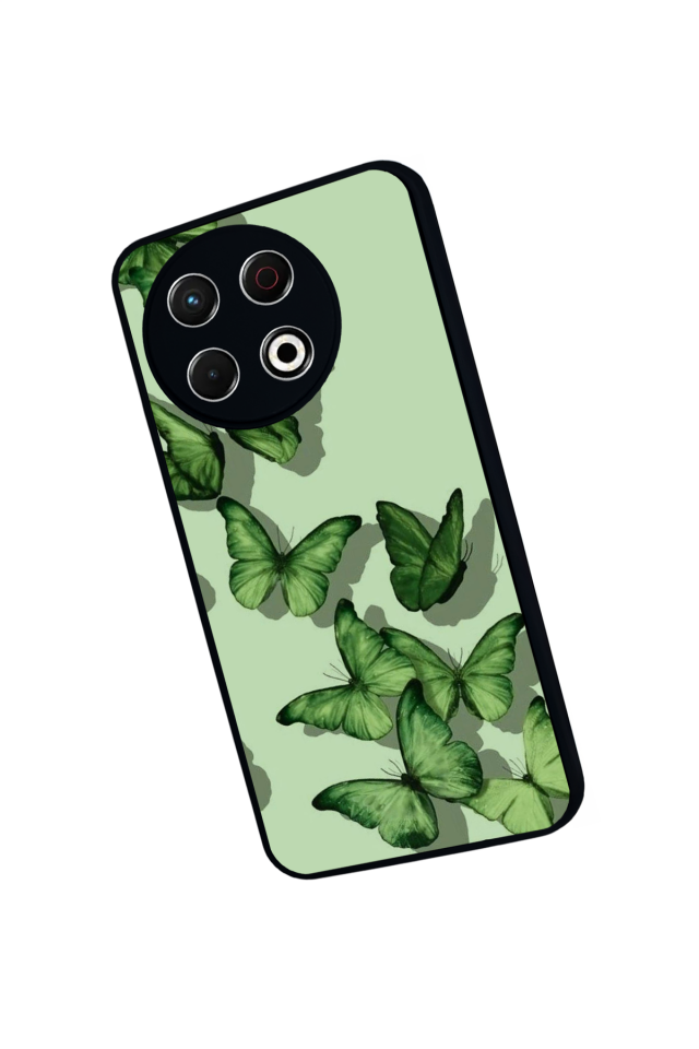 Tecno Spark 30 Pro Uyumlu Kelebek Tasarımlı Glossy Premium Kılıf