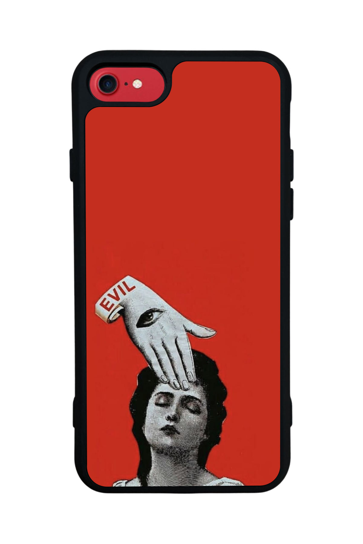 iPhone 7 Uyumlu Kirmizi Tasarımlı Glossy Premium Kılıf