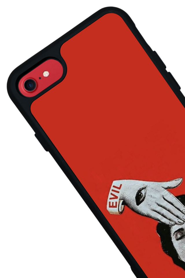 iPhone 7 Uyumlu Kirmizi Tasarımlı Glossy Premium Kılıf