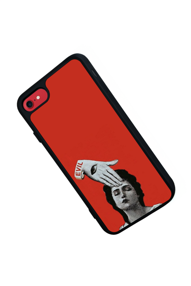 iPhone 7 Uyumlu Kirmizi Tasarımlı Glossy Premium Kılıf