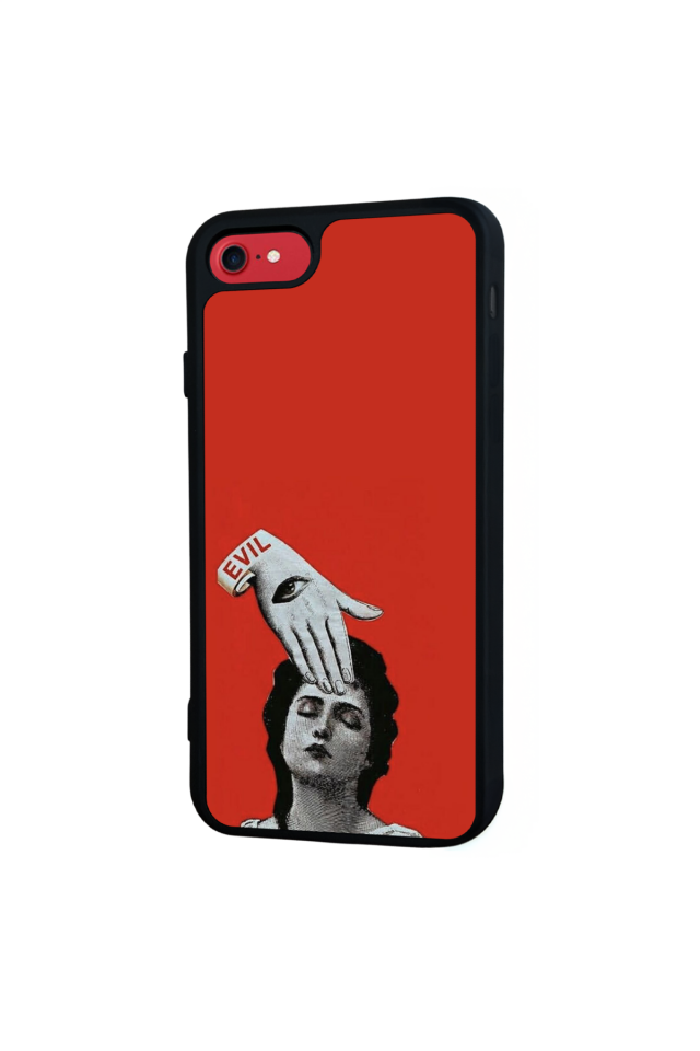iPhone 7 Uyumlu Kirmizi Tasarımlı Glossy Premium Kılıf