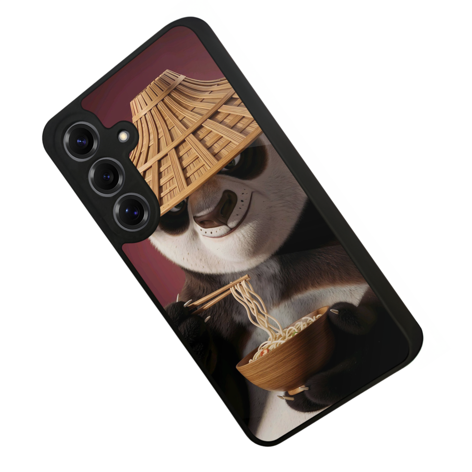 Samsung Galaxy S25 Uyumlu Kung Fu Panda Tasarımlı Glossy Premium Kılıf