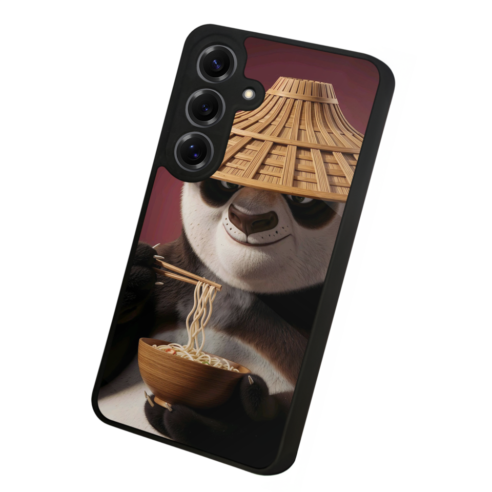 Samsung Galaxy S25 Uyumlu Kung Fu Panda Tasarımlı Glossy Premium Kılıf