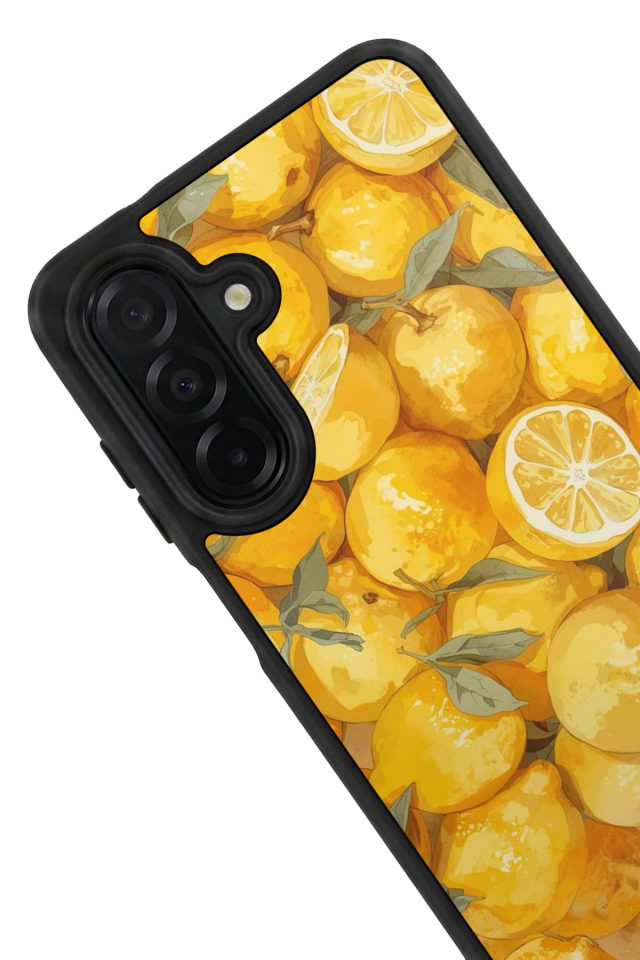 Samsung Galaxy A36 Uyumlu Limon Tasarımlı Glossy Premium Kılıf