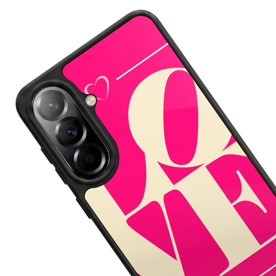 Samsung Galaxy A37 Uyumlu Love Tasarımlı Glossy Premium Kılıf