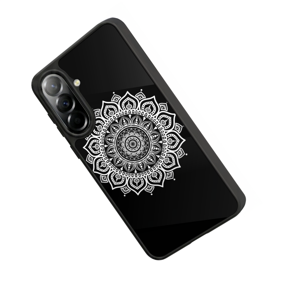 Samsung Galaxy A37 Uyumlu Mandala Tasarımlı Glossy Premium Kılıf