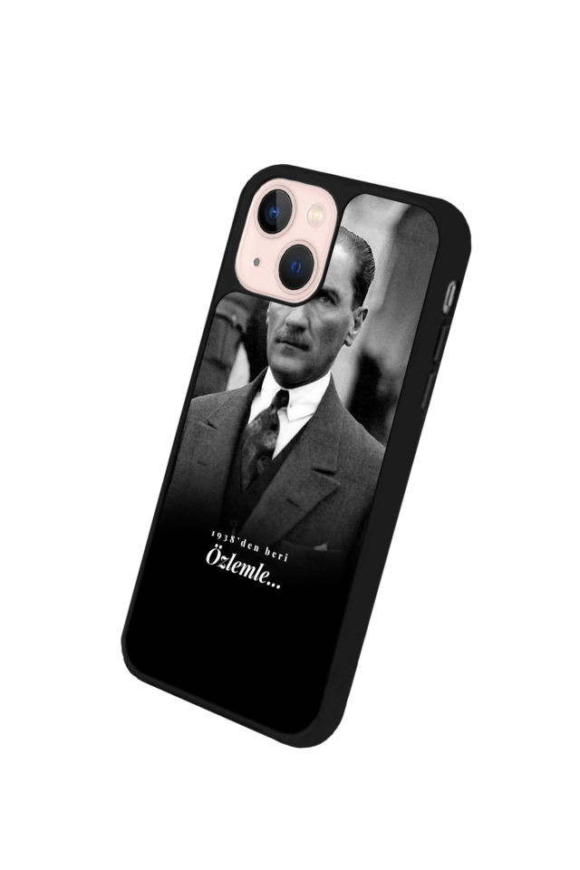iPhone 15 Plus Uyumlu Mustafa Kemal Ataturk Tasarımlı Glossy Premium Kılıf