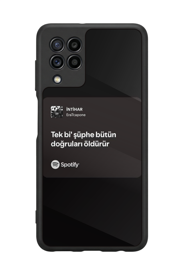 Samsung Galaxy M32 Uyumlu Sarki Sozleri Tasarımlı Glossy Premium Kılıf