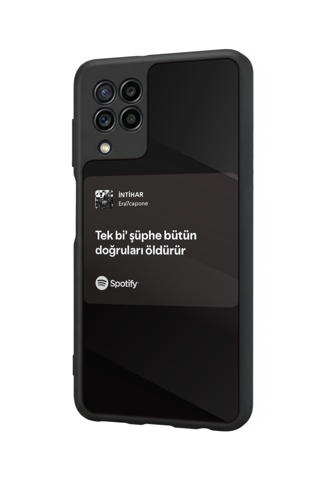 Samsung Galaxy M32 Uyumlu Sarki Sozleri Tasarımlı Glossy Premium Kılıf
