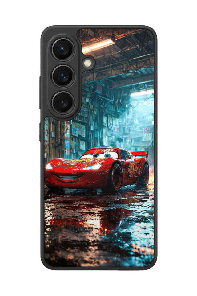 Samsung Galaxy S26 Uyumlu Şimsek McQueen Tasarımlı Glossy Premium Kılıf