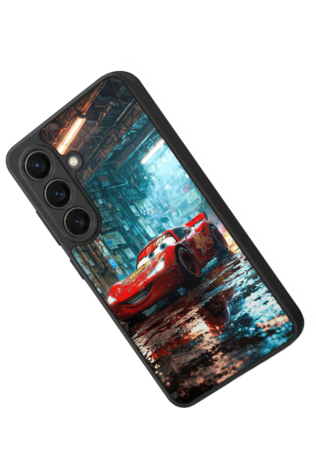 Samsung Galaxy S26 Uyumlu Şimsek McQueen Tasarımlı Glossy Premium Kılıf