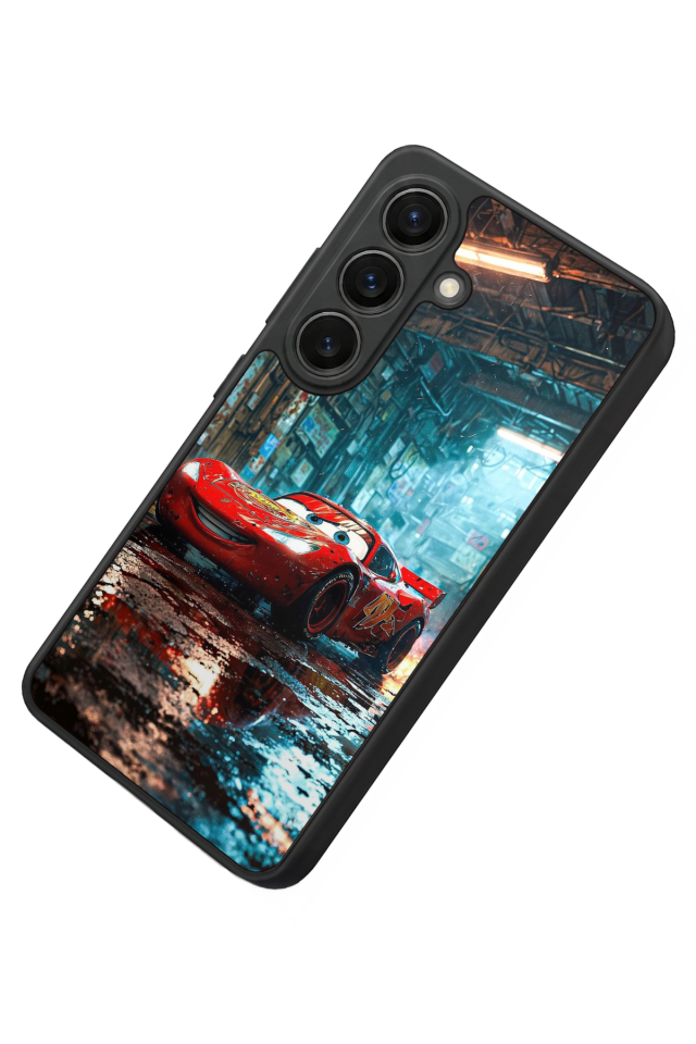 Samsung Galaxy S26 Uyumlu Şimsek McQueen Tasarımlı Glossy Premium Kılıf