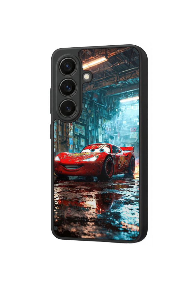 Samsung Galaxy S26 Uyumlu Şimsek McQueen Tasarımlı Glossy Premium Kılıf
