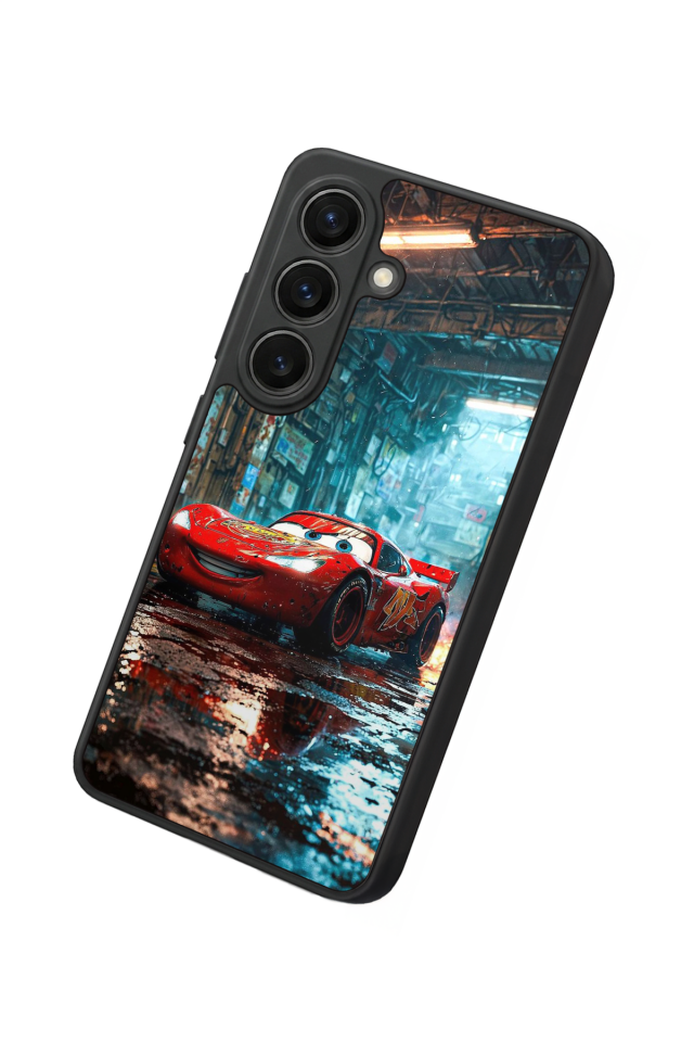 Samsung Galaxy S26 Uyumlu Şimsek McQueen Tasarımlı Glossy Premium Kılıf