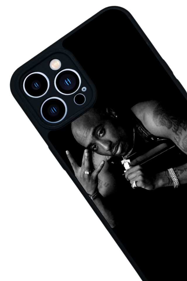 iPhone 12 Pro Max Uyumlu Tupac Tasarımlı Glossy Premium Kılıf