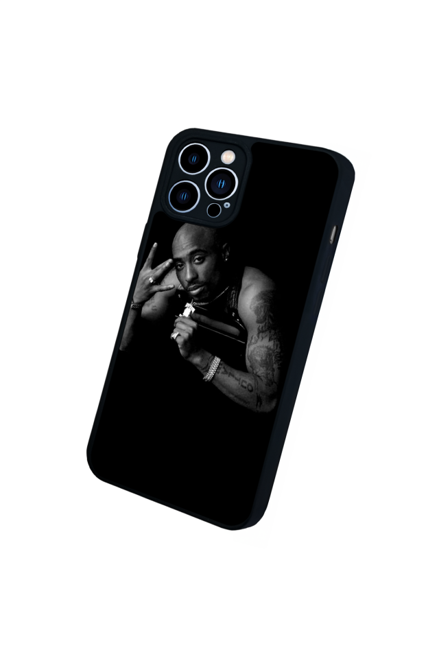 iPhone 12 Pro Max Uyumlu Tupac Tasarımlı Glossy Premium Kılıf