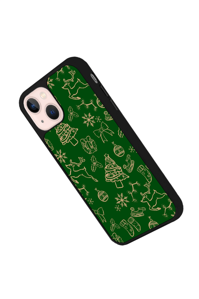 iPhone 14 Plus Uyumlu Yilbasi Christmas Tasarımlı Glossy Premium Kılıf