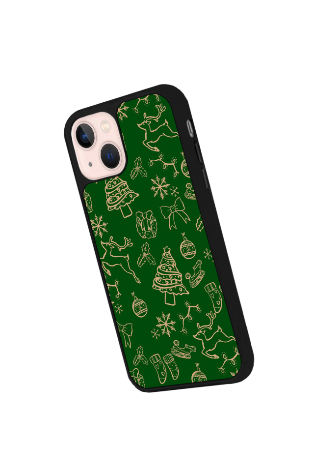 iPhone 14 Plus Uyumlu Yilbasi Christmas Tasarımlı Glossy Premium Kılıf