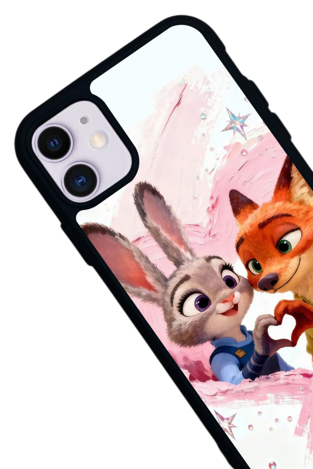 iPhone 11 Uyumlu Zootropolis Tasarımlı Glossy Premium Kılıf
