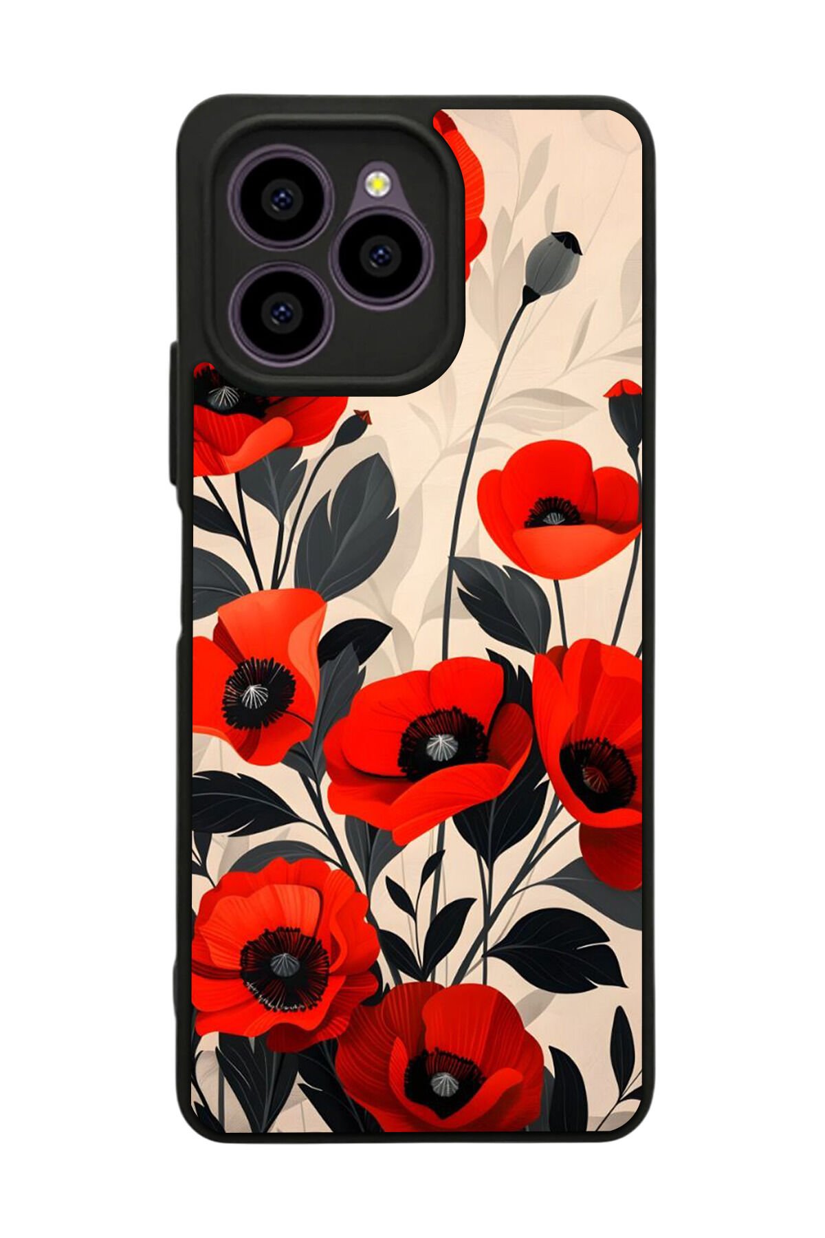 Omix X6 Uyumlu Floral Tasarımlı Glossy Premium Kılıf