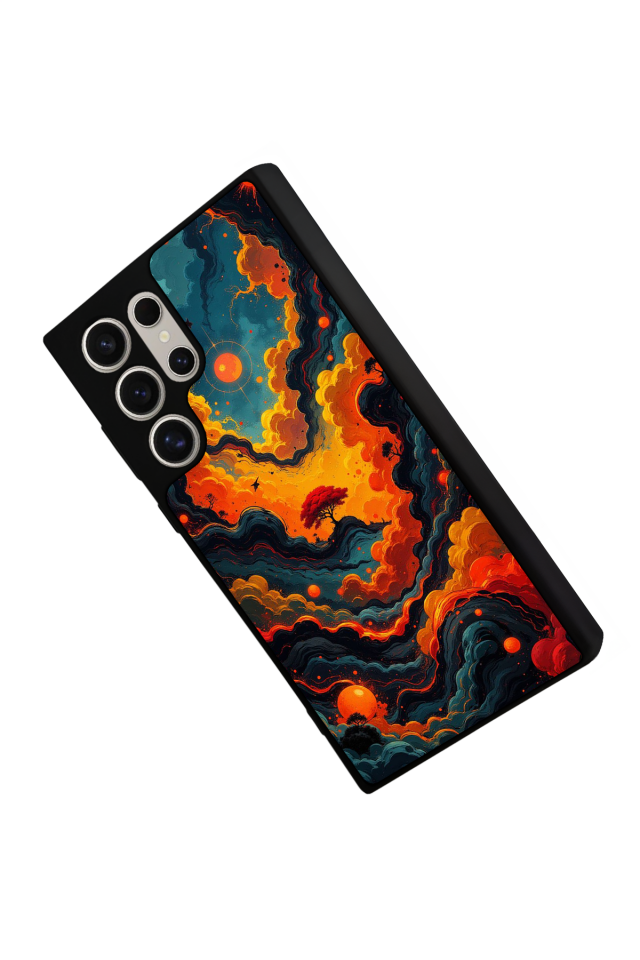 Samsung Galaxy S23 Ultra Uyumlu Abstract Tasarımlı Glossy Premium Kılıf