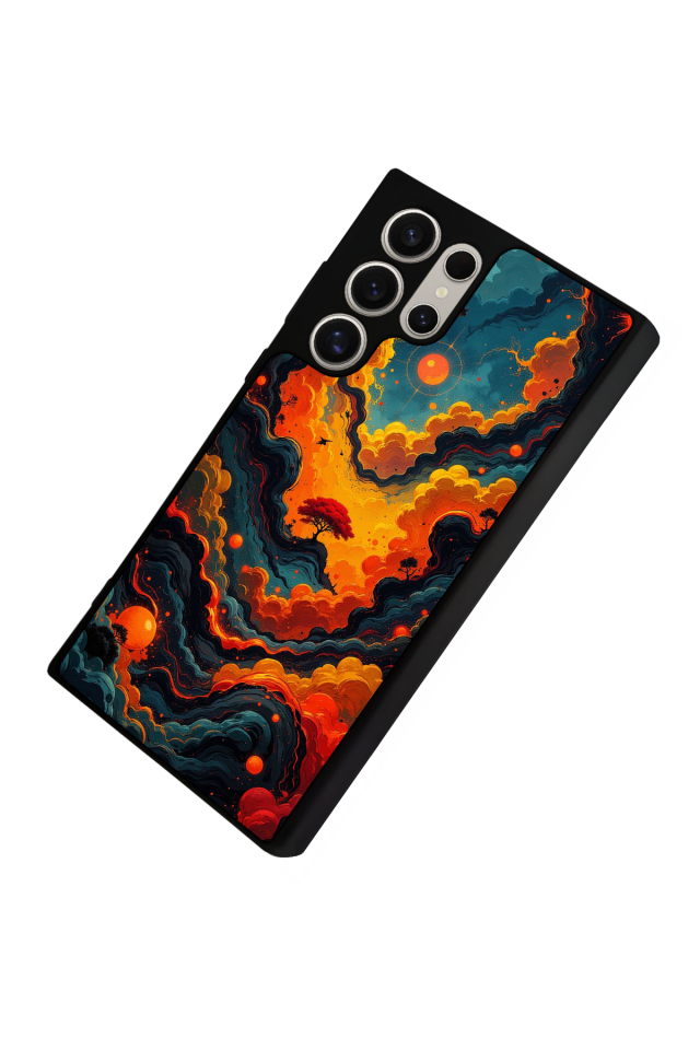 Samsung Galaxy S23 Ultra Uyumlu Abstract Tasarımlı Glossy Premium Kılıf