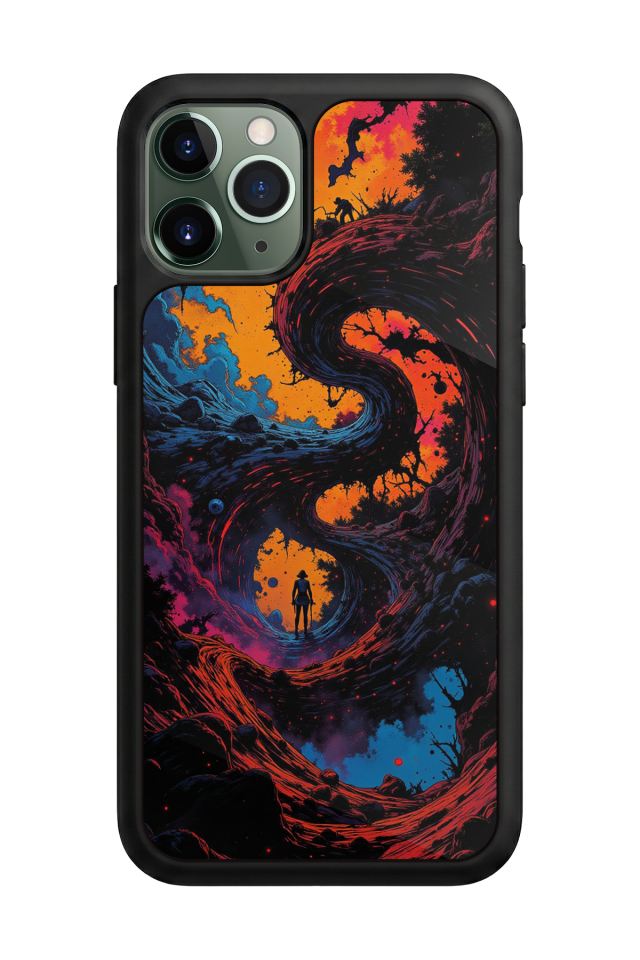 iPhone 11 Pro Uyumlu Abstract Tasarımlı Glossy Premium Kılıf