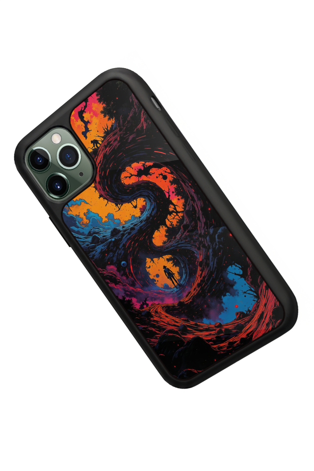 iPhone 11 Pro Uyumlu Abstract Tasarımlı Glossy Premium Kılıf