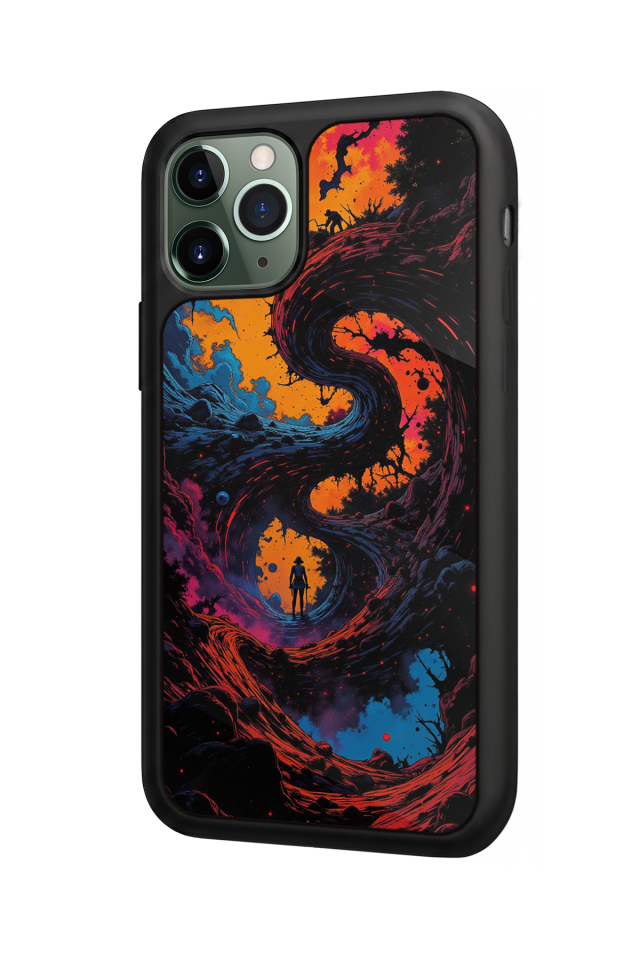 iPhone 11 Pro Uyumlu Abstract Tasarımlı Glossy Premium Kılıf