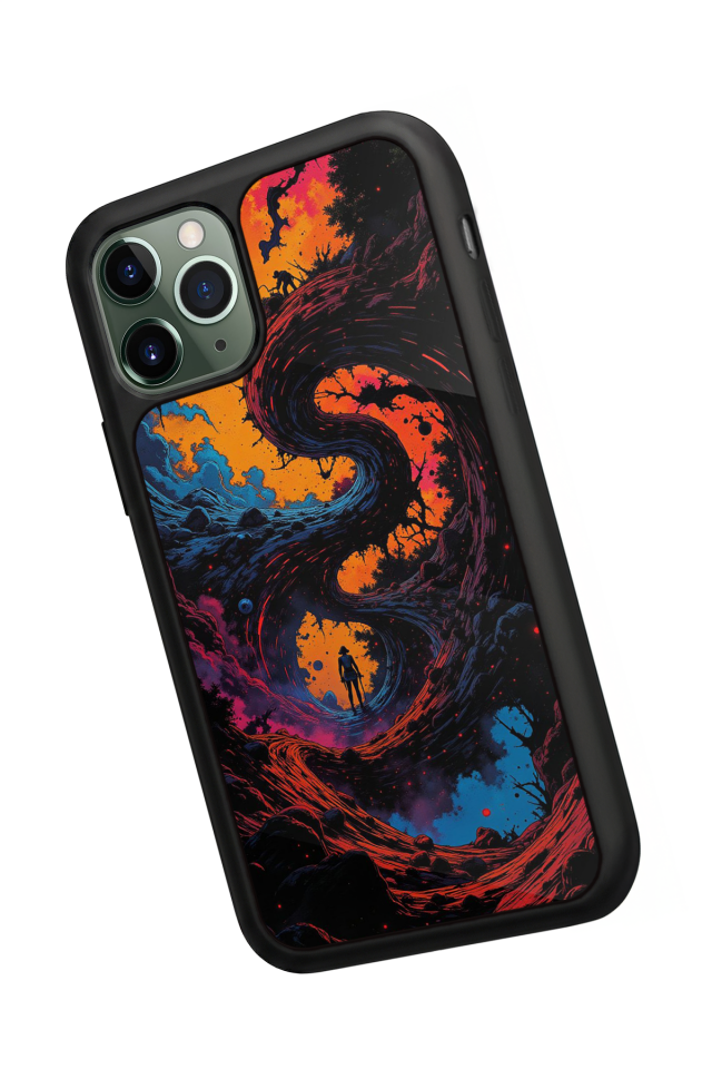 iPhone 11 Pro Uyumlu Abstract Tasarımlı Glossy Premium Kılıf