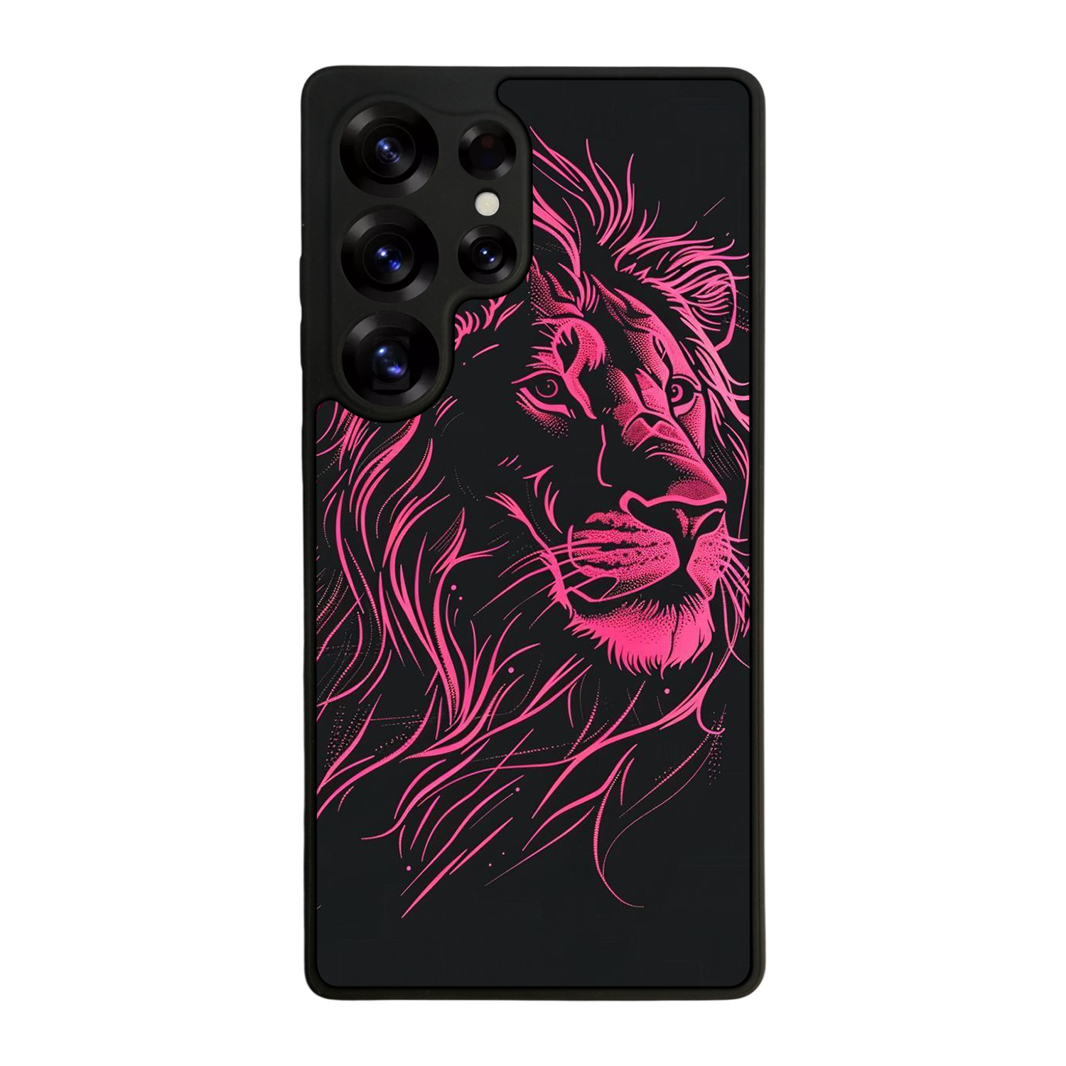 Samsung Galaxy S25 Ultra Uyumlu Aslan Tasarımlı Glossy Premium Kılıf