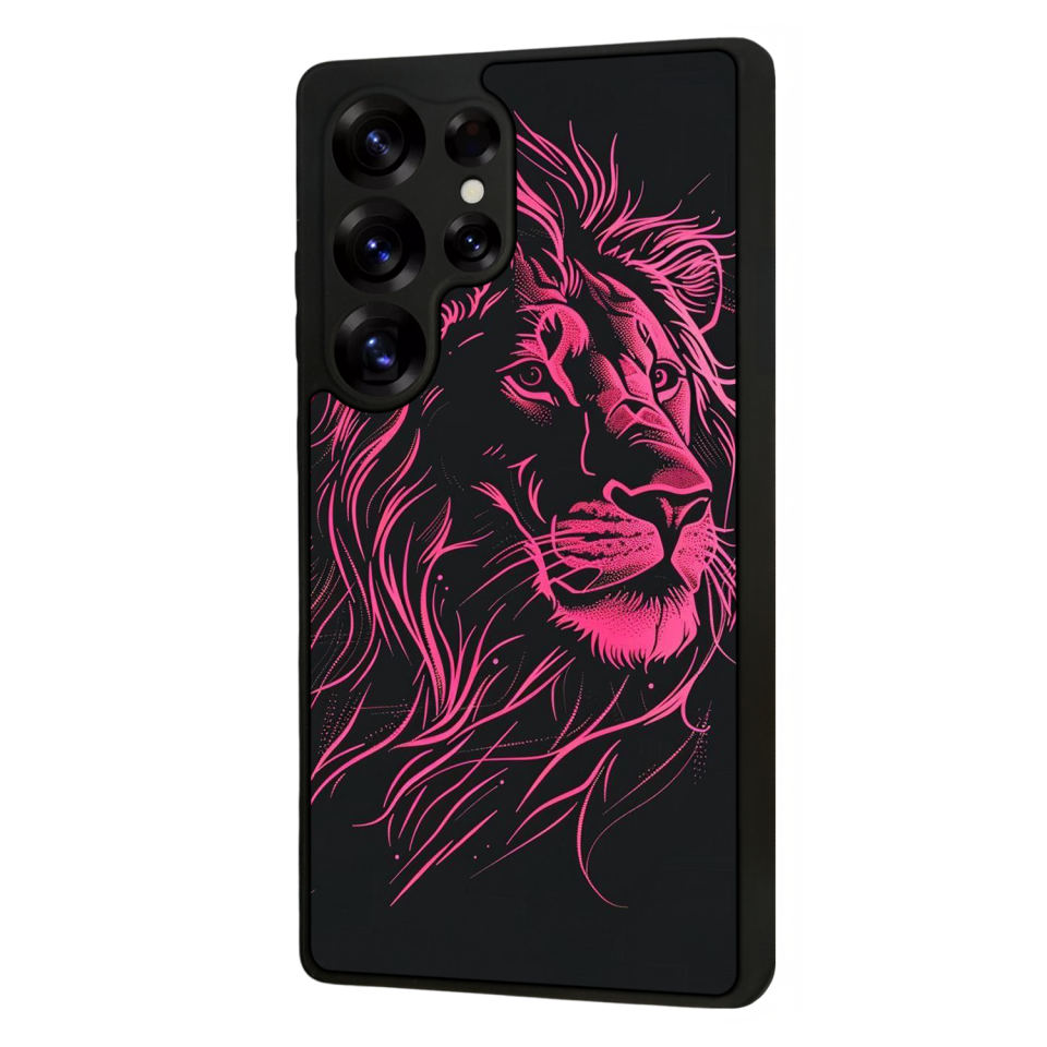 Samsung Galaxy S25 Ultra Uyumlu Aslan Tasarımlı Glossy Premium Kılıf