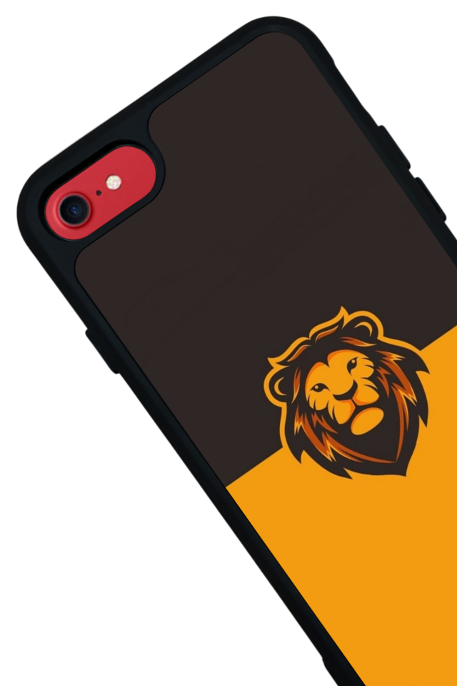 iPhone 8 Uyumlu Aslan Tasarımlı Glossy Premium Kılıf