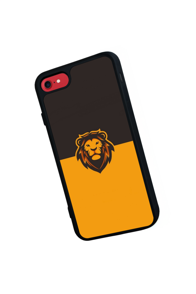 iPhone 8 Uyumlu Aslan Tasarımlı Glossy Premium Kılıf