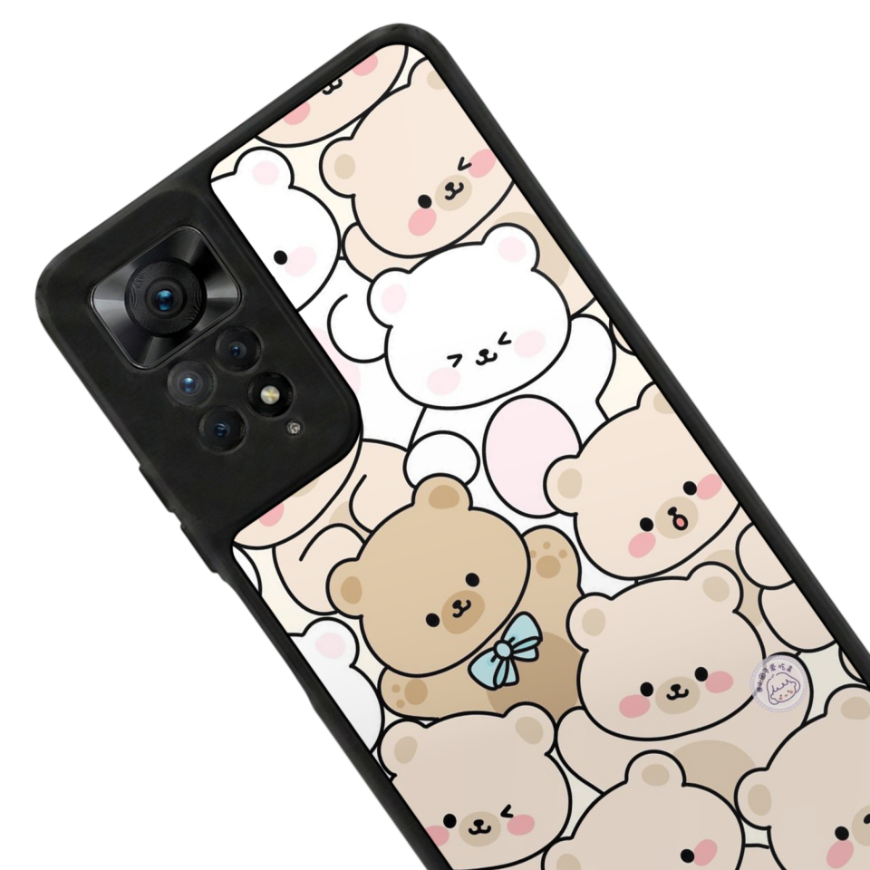 Xiaomi Redmi Note 12 Pro Uyumlu Ayı Tasarımlı Glossy Premium Kılıf