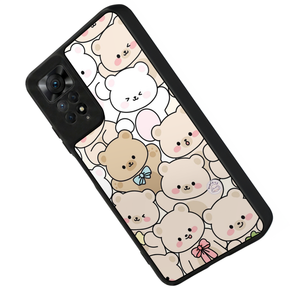 Xiaomi Redmi Note 12 Pro Uyumlu Ayı Tasarımlı Glossy Premium Kılıf