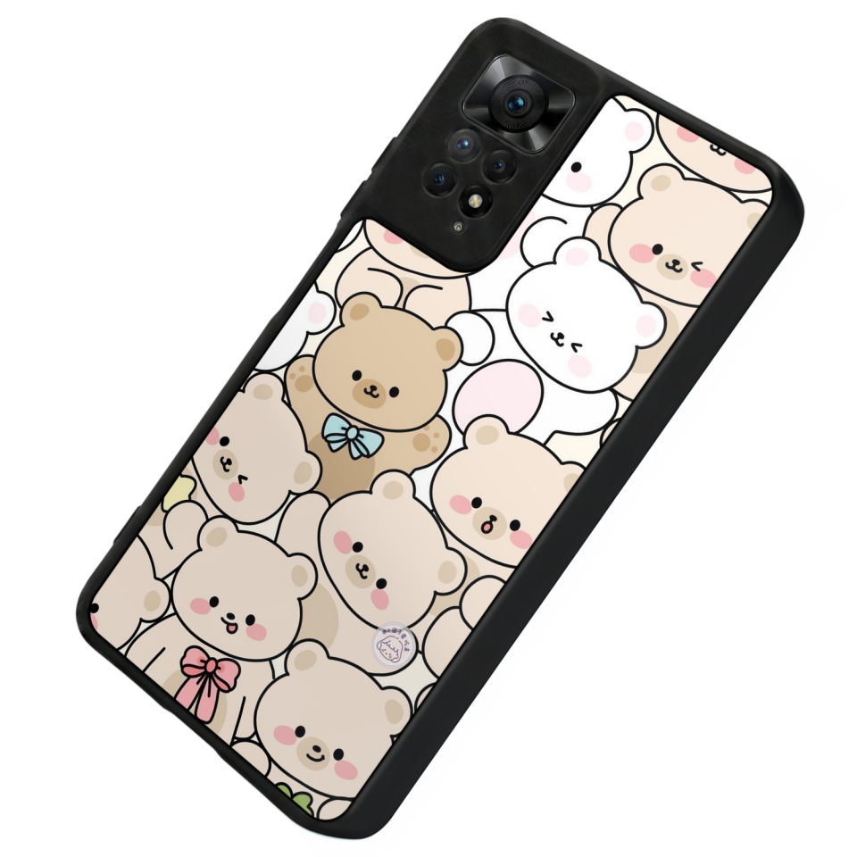 Xiaomi Redmi Note 12 Pro Uyumlu Ayı Tasarımlı Glossy Premium Kılıf