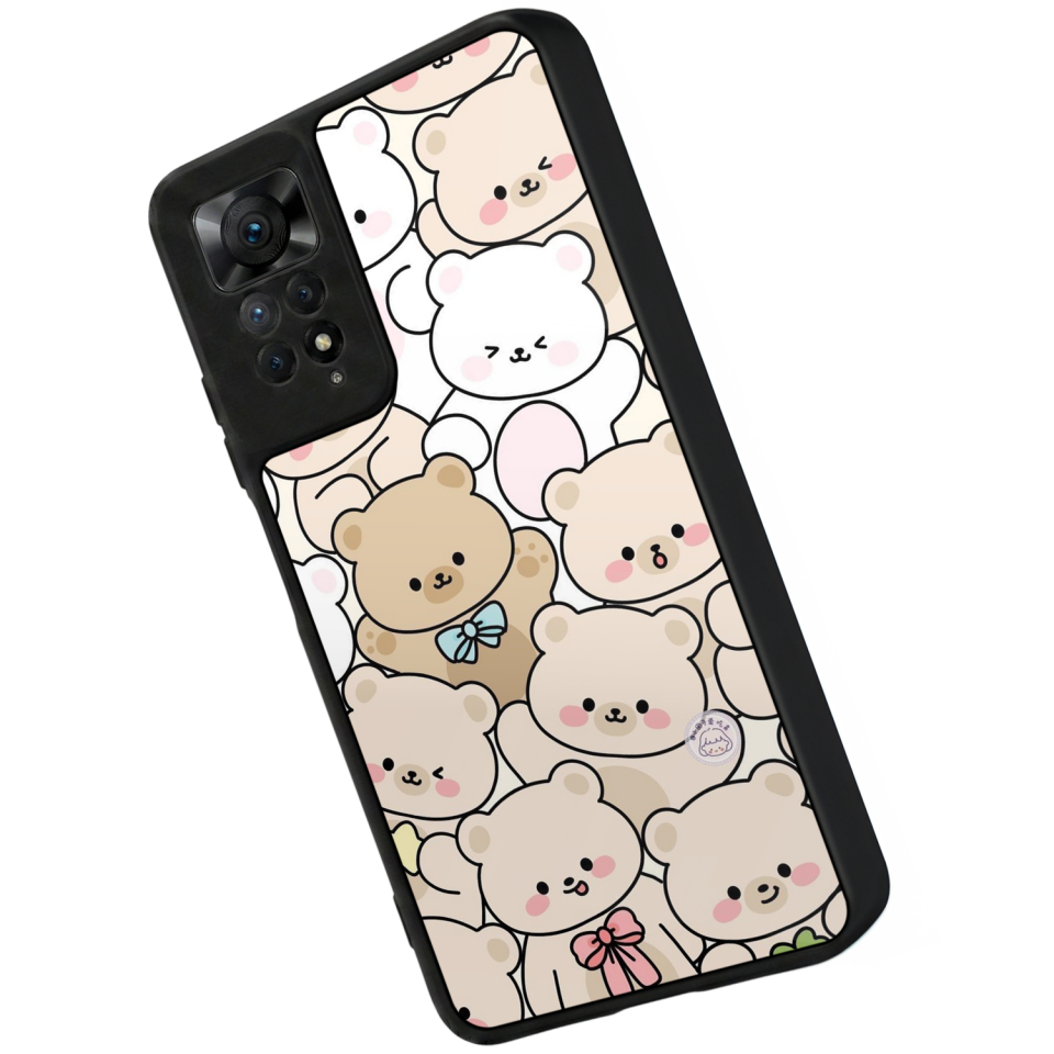 Xiaomi Redmi Note 12 Pro Uyumlu Ayı Tasarımlı Glossy Premium Kılıf