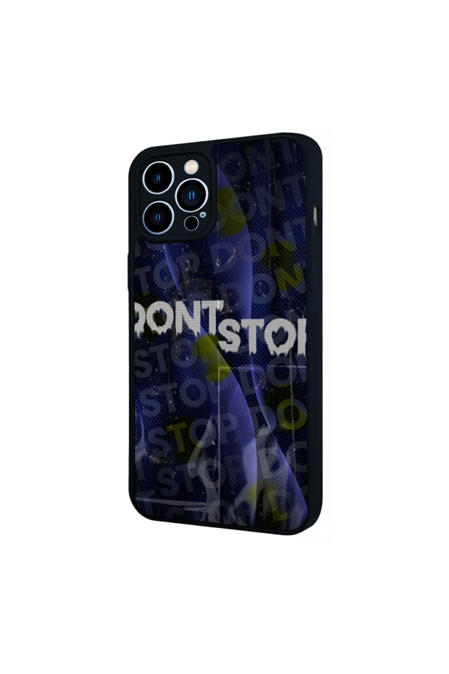 iPhone 13 Pro Max Uyumlu Dont Stop Tasarımlı Glossy Premium Kılıf