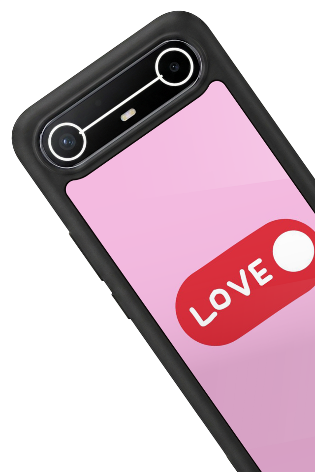 Tecno Spark Slim 5G Uyumlu Kalp Love Tasarımlı Glossy Premium Kılıf