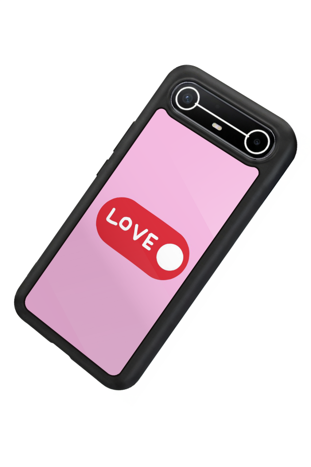 Tecno Spark Slim 5G Uyumlu Kalp Love Tasarımlı Glossy Premium Kılıf
