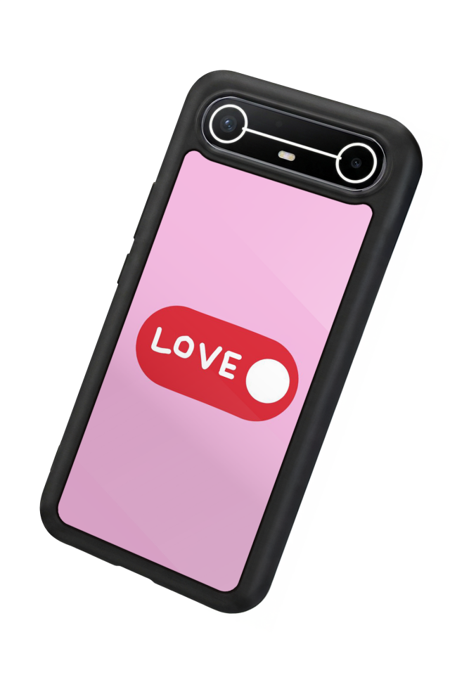 Tecno Spark Slim 5G Uyumlu Kalp Love Tasarımlı Glossy Premium Kılıf