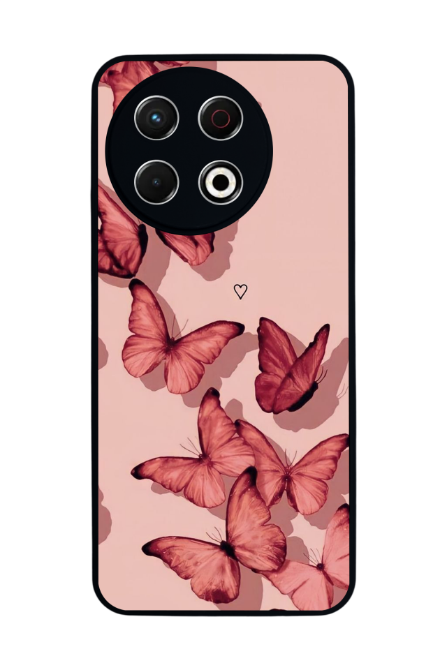 Tecno Spark 30 Pro Uyumlu Kelebek Tasarımlı Glossy Premium Kılıf