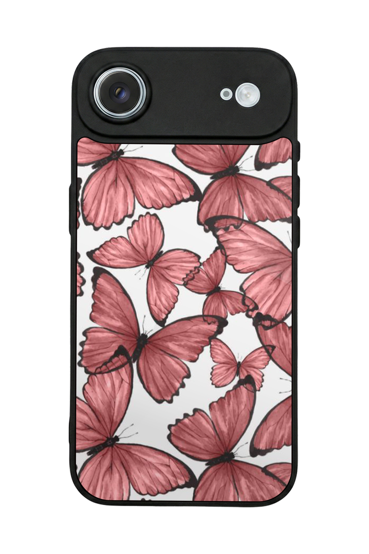 iPhone 17 Air Uyumlu Kelebek Tasarımlı Glossy Premium Kılıf