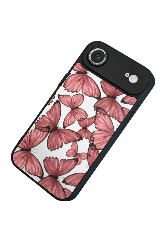 iPhone 17 Air Uyumlu Kelebek Tasarımlı Glossy Premium Kılıf